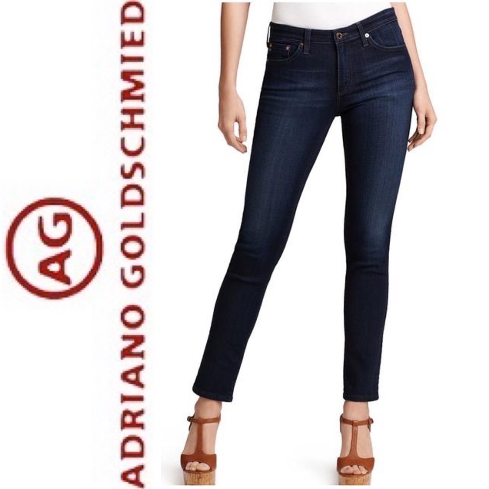 AG Adriano Goldschmied Stilt Cigarette DARK Skinny Jeans size 27R
